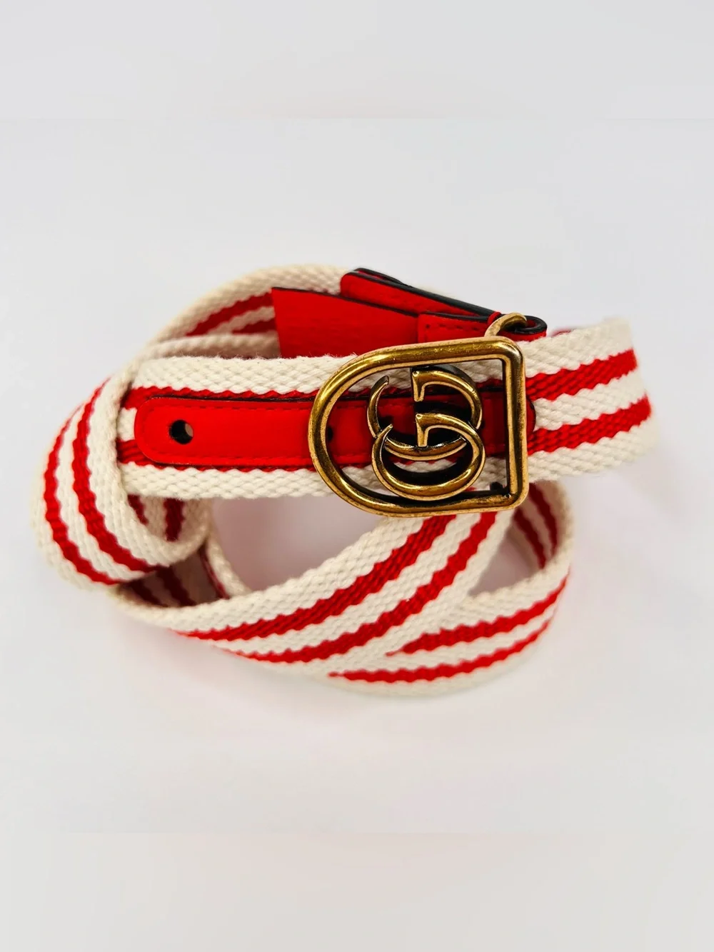 Gucci Double G Hirat Nautical Boating Braided Cotton Logo Belt 90 cm / 36 in - Picture 2 of 7